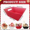 3/5PC Gift Baskets Party Ornament Storage Easter Solid Color Perfect for Accessories Packaging Storage Holiday Gifts 25x17x9cm