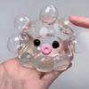1/5Pcs Stress Relief Octopus Toy Slow Rising Bubble Popping Octopus Squeeze Toy Soft TPR Transparent Octopus Fidget Sensory Toy