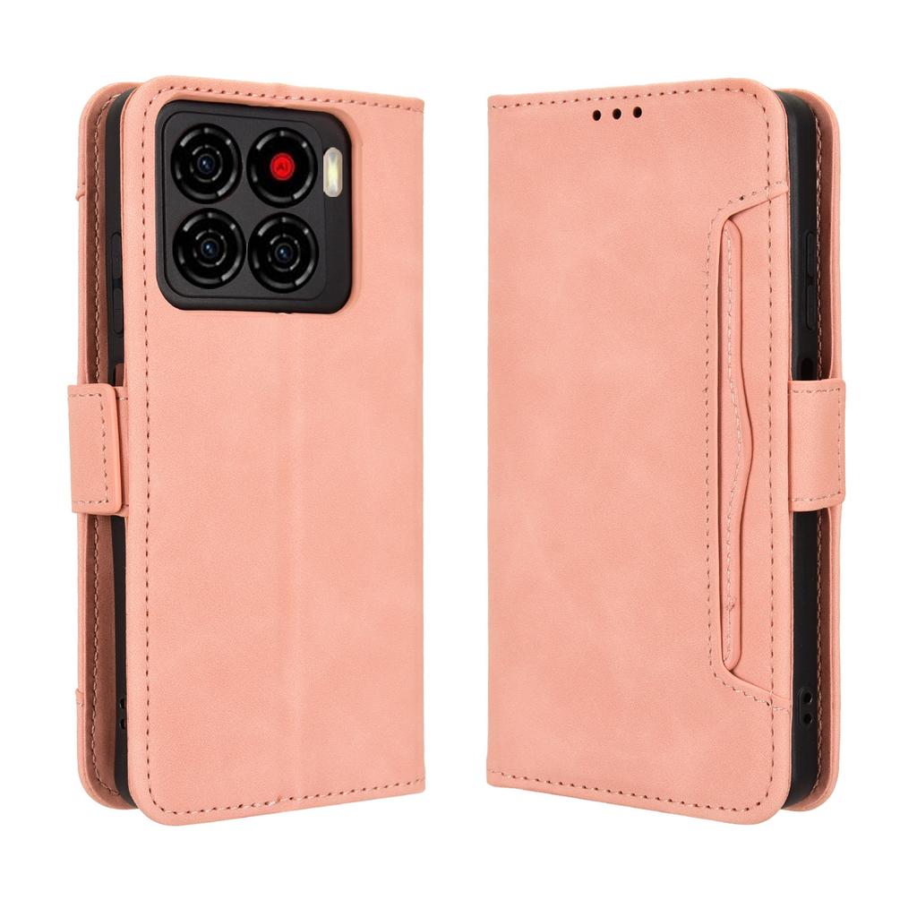 For ZTE Blade A56 Leather Case Phone Wallet Cover with Multiple Card Slots