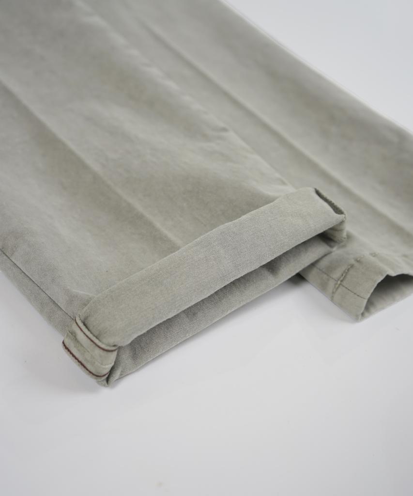 BIRBANTE Sondrio Stretch Satin Pants - Light Grey