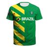 3D Printed Men's T-shirt Football Casual Sportswear World Cup Fan Cheering Short Sleeved O Neck T-shirt