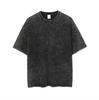 Unisex Vintage Oversized Πλυμένο Βαμβακερό T-Shirt με Λεπτομέρεια Ραφής στην Πλάτη