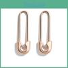 Stylish Gold And Rose Gold Metal Earrings Chic European American Design