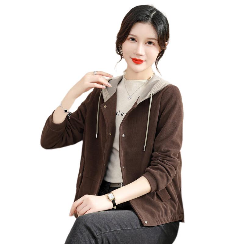 Women's Corduroy Hooded Jacket