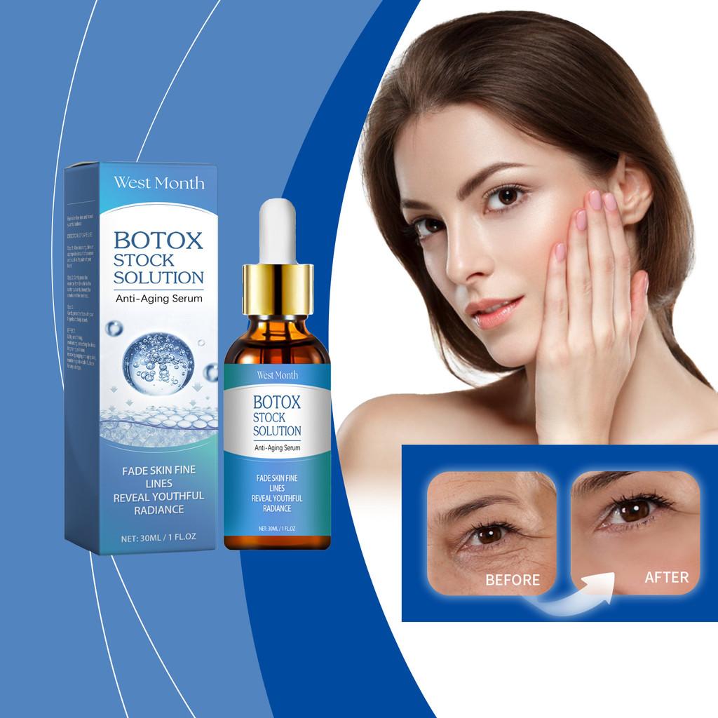 Esencia Facial de Colágeno West Month Serum Hidratante Humectante Fórmula Antienvejecimiento 30ml Para Piel Radiante