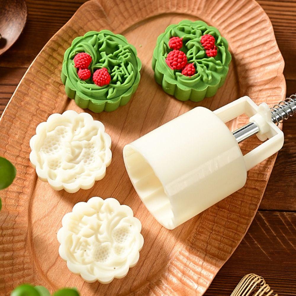 Hand Press Mid Autumn Festival Moon Cake Mold Embossing Pastry Molds Baking