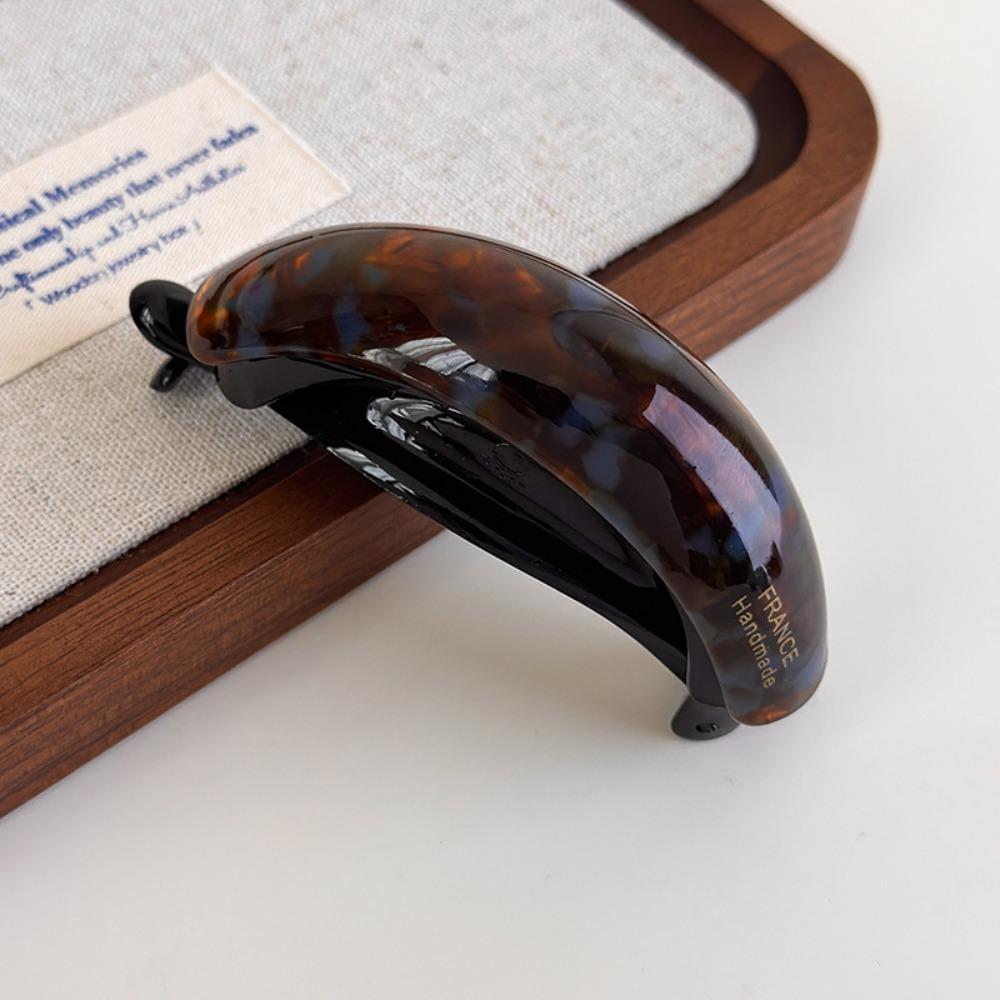 Simple Temperament High Ponytail Buckle Clip Acetate Twist Hair Clips  Women Girls Gift