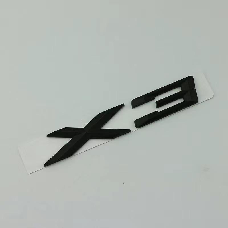 3D ABS Logo X3 Emblem Letters Badge Car Rear Trunk Sticker For BMW X3 F25 E83 G01 G45 Xdrive 20d 30d 20i 28i 30i 35i Accessories BX9