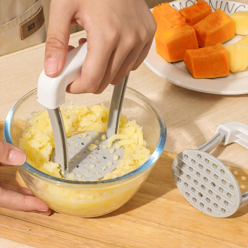 1pc Manual Potato Masher Durable Potato Ricer Kitchen Vegetable Masher With Non-Slip Handle Fruit Juicer Kitchen Gadgets