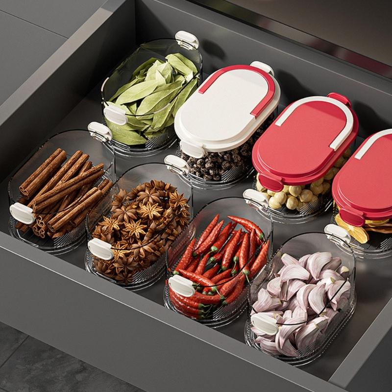 Clear Plastic Kitchen Storage Box With Clear View For Easy Access Modularized Stackable Designs To Saving Space Organize Efficiently