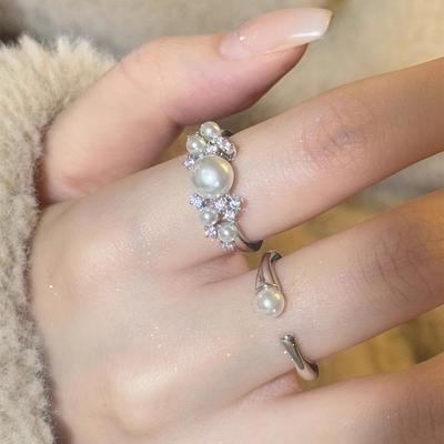 S Star Ring Ins Feeling Stacked Ring Does Not Fade Opening Adjustable Ring Female