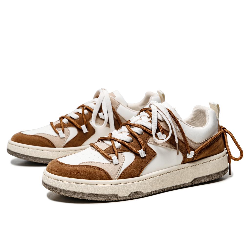 Hong Kong Style Design Low-top Casual Sneakers Men's Retro Footwear Male Trendy Shoes