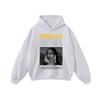Oversized Vintage Washed Cotton Hoodie With Distressed Print Unisex Streetwear Long Sleeve
