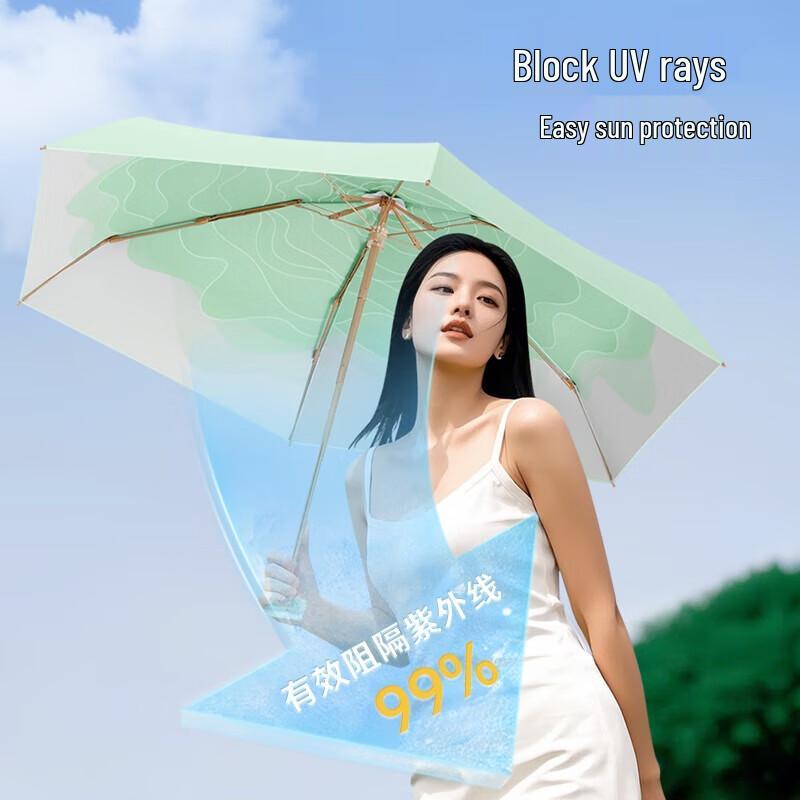 Maydu Five-Fold UV Protection Travel Umbrella