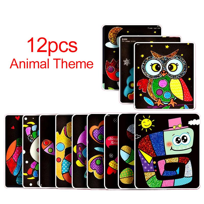 Magical Painting Art Stickers Painting Handmade DIY Transfer Sticker Cartoon Colorful Birthday Gifts Reward for Students  TMZ