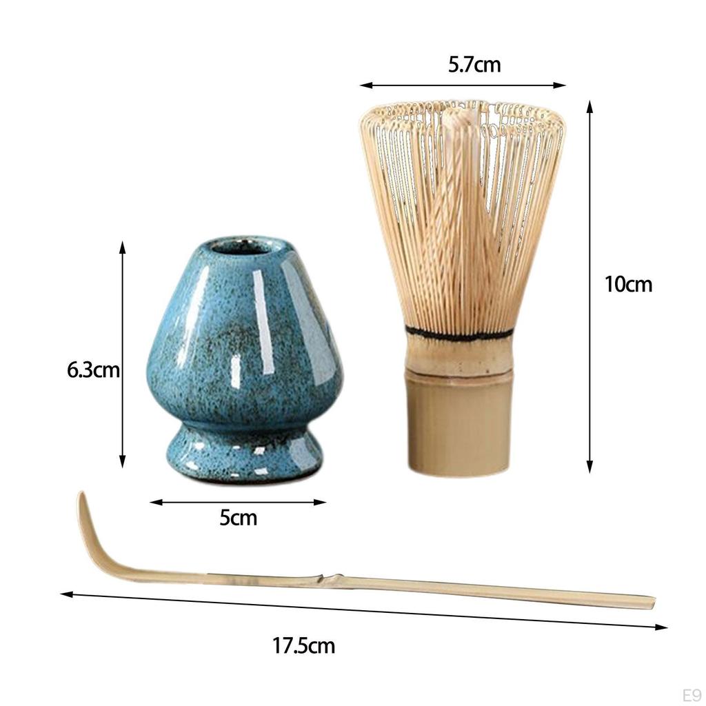 3 Pieces Japanese Matcha Ceremony Set Handmade Tea Making Tools for Party Room