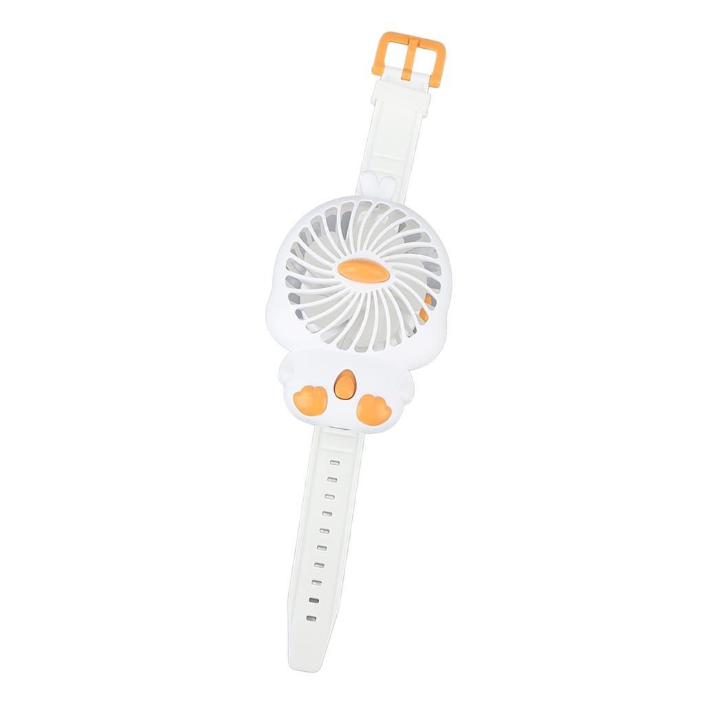 Fan Watch with Comfortable Strap USB Rechargeable Cute   Shape Wrist Watch Fan for Kids Indoor Outdoor Use