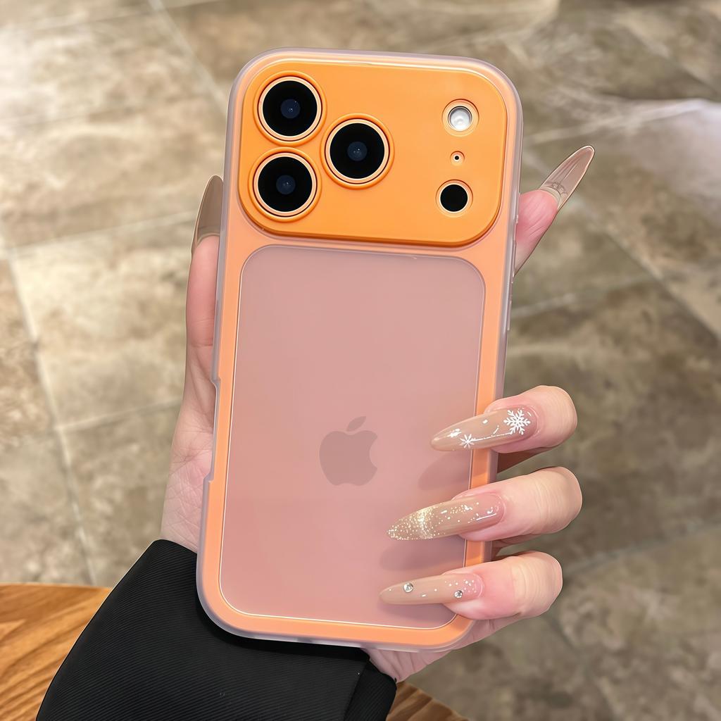 Luxury 2 In 1 Candy Color Matte Phone Case For iPhone 13 14 15 16 17 Pro Max Plus Air Shockproof Bumper Back Cases Cover