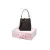 New Town Canvas With Leather Bucket Bag, Handbag, Shoulder Bag, Crossbody Bag Women's Dark Brown 2312-IMAA8