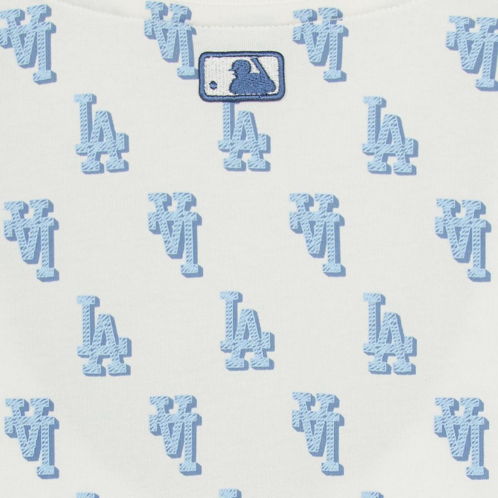 New MLB MONOGRAM Collection Los Angeles Dodgers T Shirt Cream Kids' 7ATSM1153-07IVS