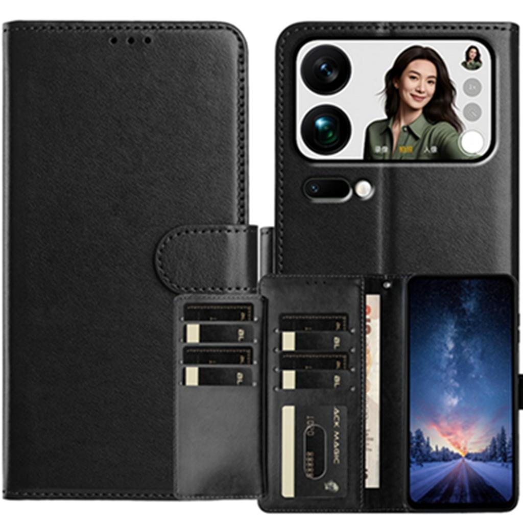 For Xiaomi 17 Pro Max Wallet Phone Case Stand PU Leather Folio Flip Cover with 8 Card Slot