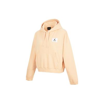Essentials Casual Knit Hoodie Women Sweatshirt Light-Apricot-Yellow DD6999-268