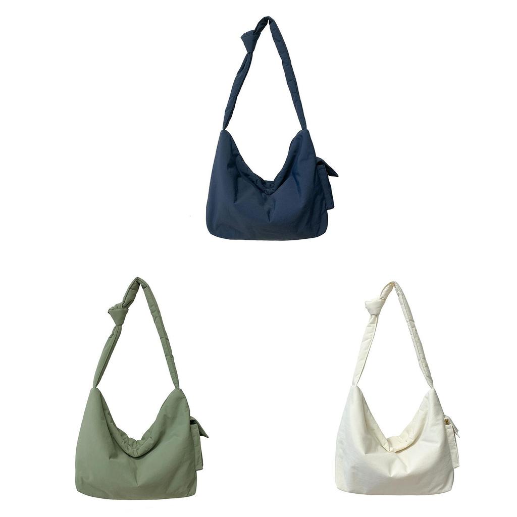 Nylon Tote Bag With Zipper Closure And Internal Pockets For Daily Use