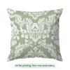 Fresh White And Green Pattern Cushions Pillowcase Polyester Cushion Cover Throw Pillow Pillowcover Home Car Sofa Decor