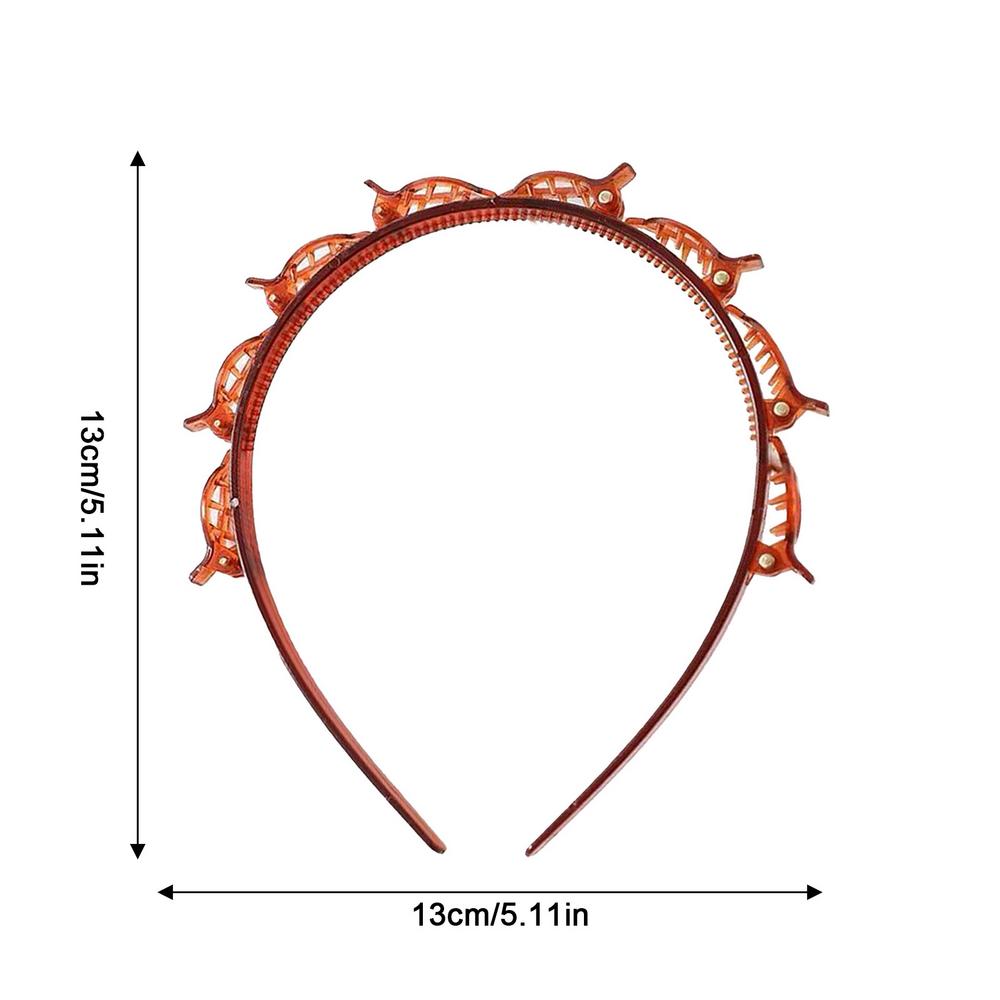 Bangs Hairstyle Hairpin Hairstyle Hairpin Headband Toothed Braid Tool Professional Weave Bangs Clip Hair Accessories For Girls