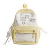 Schoolbag Korean vitality milk yellow star sticker middle school student backpack sweet age-reducing girlfriends travel small backpack