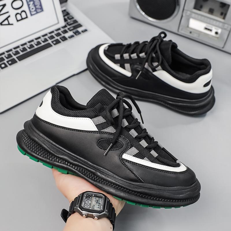 

Повседневная спортивная обувь Мужская универсальная износостойкая мужская обувь Модная обувь для скейтбординга для мужчин Кроссовки для отдыха Пара обуви Женская повседневная обувь 44 чёрный