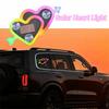 Wiring Free Automotive Solar Heart Lamp Solar Powered Car Ambient Lighting Lamp  Automotive Use