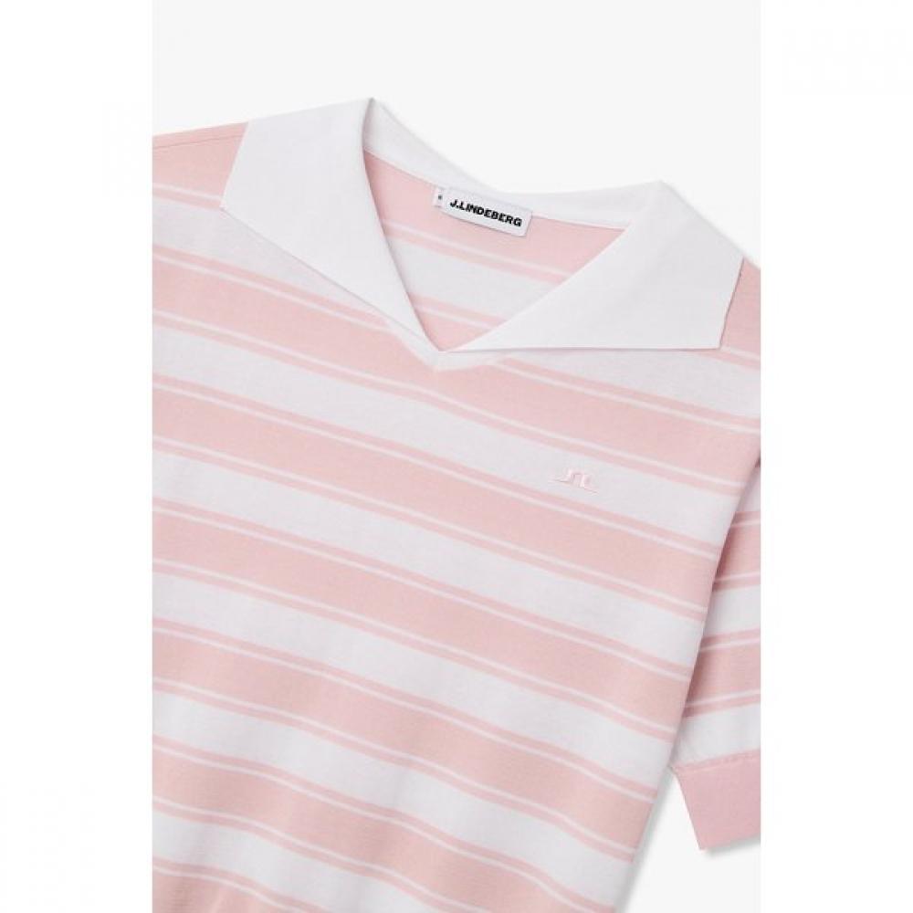 J.LINDEBERG Women Nora Stripe Sweater Polo 1546128910