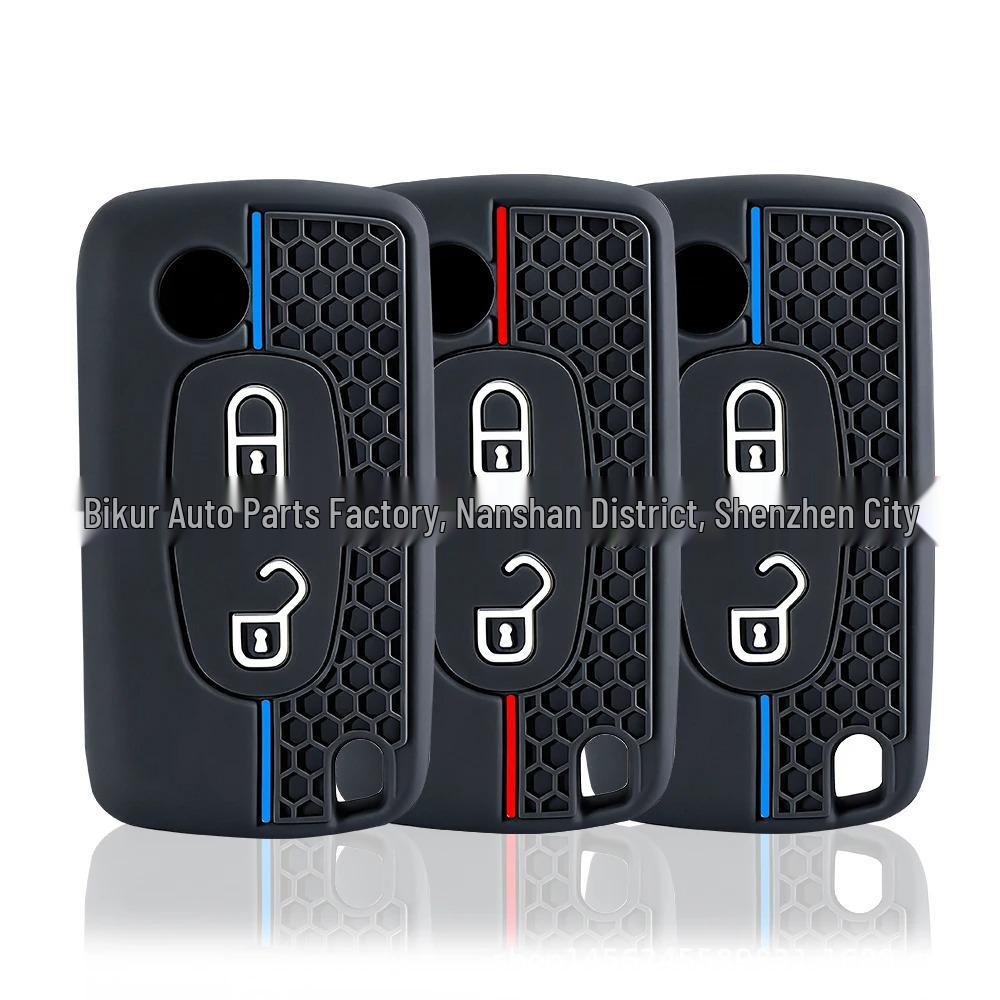 Peugeot Citroen Silicone Car Key Cover for 308/307/Xsara Picasso