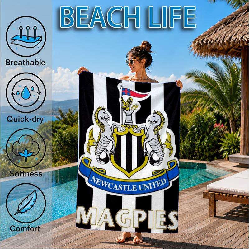United Crest Printed Microfiber Beach Towel, Soft And Absorbent, Quick-Dry, Ideal for Summer Travel, Beach Essential, Swimming Pool
