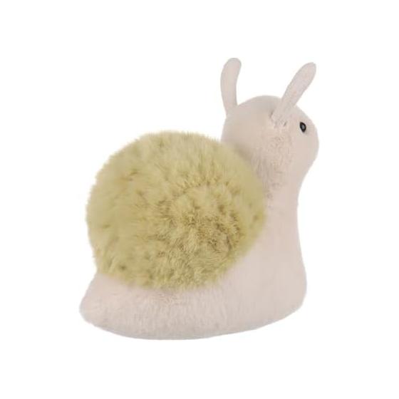 Apricot Lamb Free Green Snail Plush Toy, Suitable for Boys and Girls, Soft and Cute, Fluffy Free Green Snail, 15cm