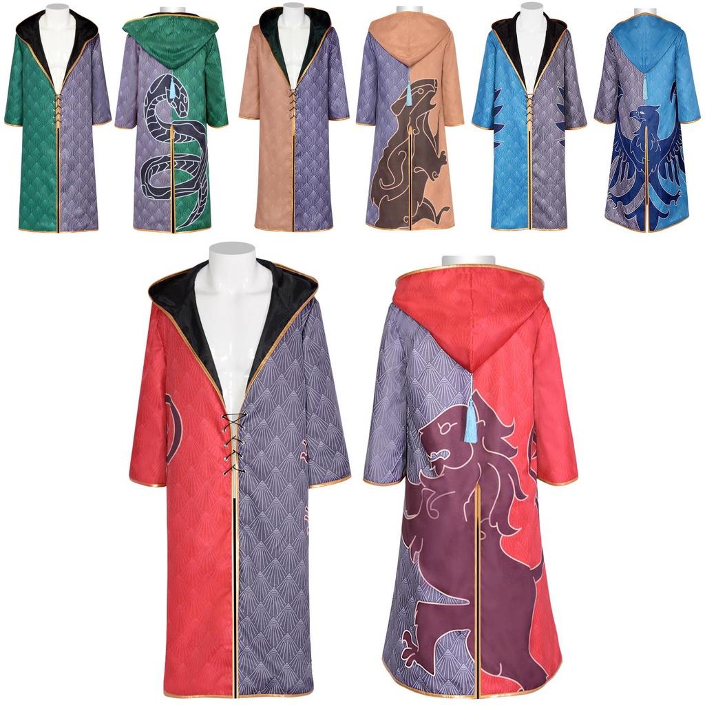 Hogwarts Legacy Cloak Cosplay Costume For Gryffindor Hufflepuff Slytherin And Ravenclaw Fans