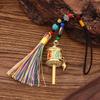 Chinese alloy six-character keychain pendant bag hanging metal accessories, barrel pendant gift pendant colorful