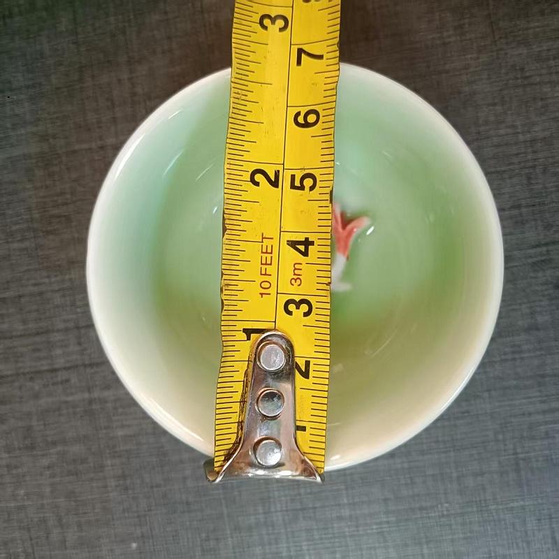 Porcelain Celadon Fish Teacup Small Carp Teacups Kung Fu Teaware Accessories Personalised Ceramic Oolong Tea Tasting Utensils