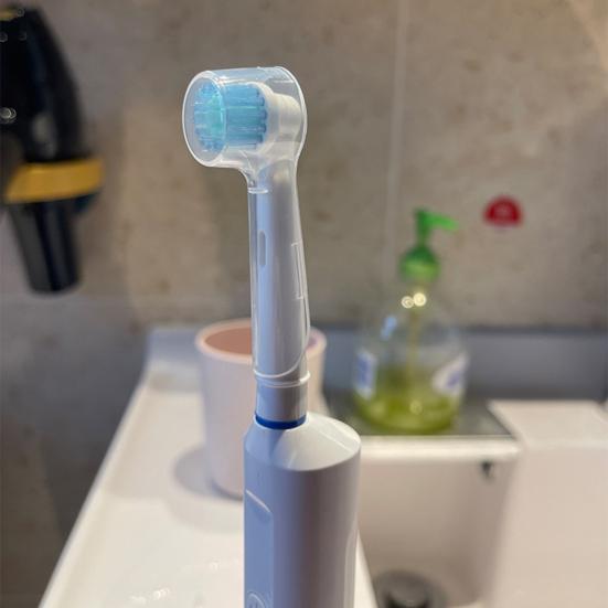 10Pcs Toothbrush Cover Washable Widely Compatible Waterproof Reusable Dustproof Keep Clean Lightweight Electric Toothbrush Clear Protector for Oral-B