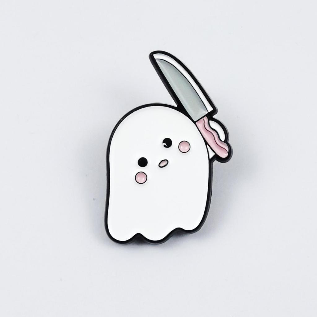 European & American Halloween Cartoon Monster Brooch Set – Creative Ghost Badge for Clothing & Hat Decoration