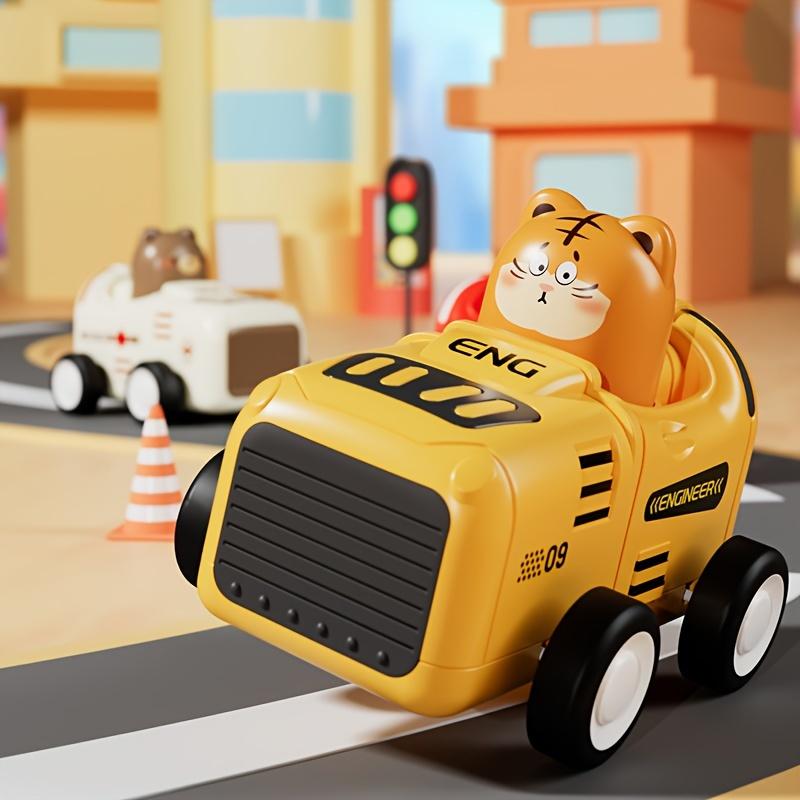Press And Go Car Toys Animal Racing Cars, Play Vehicle Set, Friction Car Toys, As Birthday, Christmas, Halloween Gift