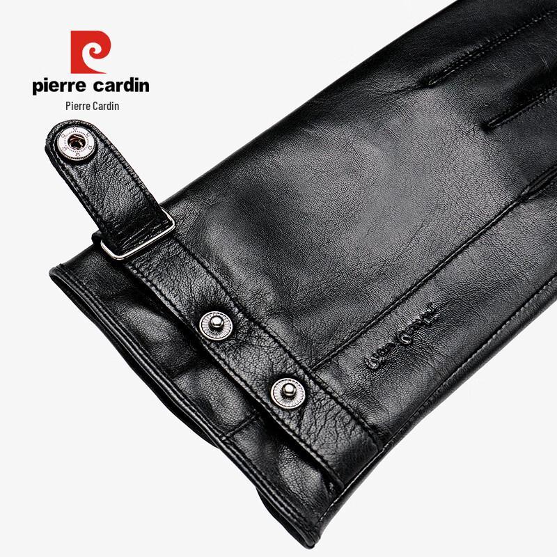 Pierre Cardin Men's Winter Goat Leather Touchscreen Gloves