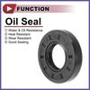 Rotary Shaft Seal Oil Seal Nitrile 70 Durometer Rubber 25X52X10Mm 5 Pcs