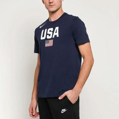 Nike Men's Basketball World Cup Dream Team Short Sleeve T-Shirt, Men's Dark Blue