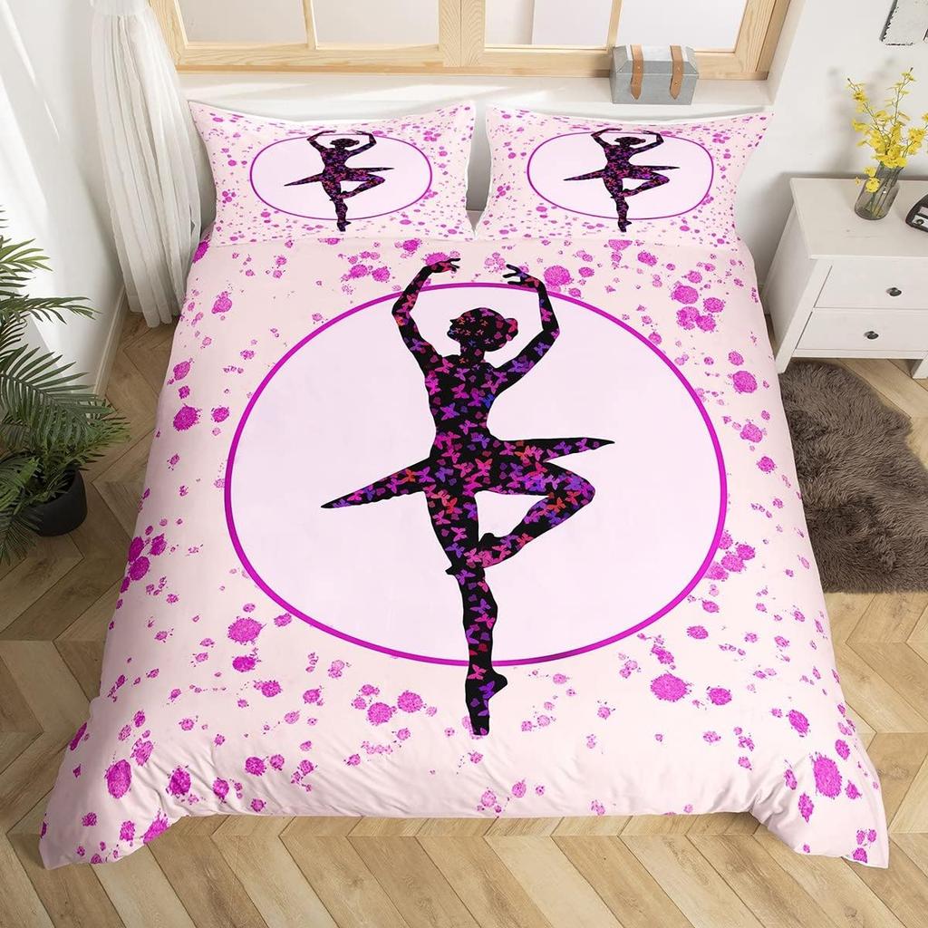 Comforter Paris Eiffel Tower Twin Kingballet Dancer Swan Cartoon Bedding Setgirls Boys Gift Floral Romantic Comforter