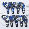 9 Pieces Tough Golf Iron Headcover with Zipper Waterproof