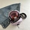 This year's popular solid-color bag women's 2025 new breast bag trendy sports single shoulder simple oblique span casual mobile phone bag