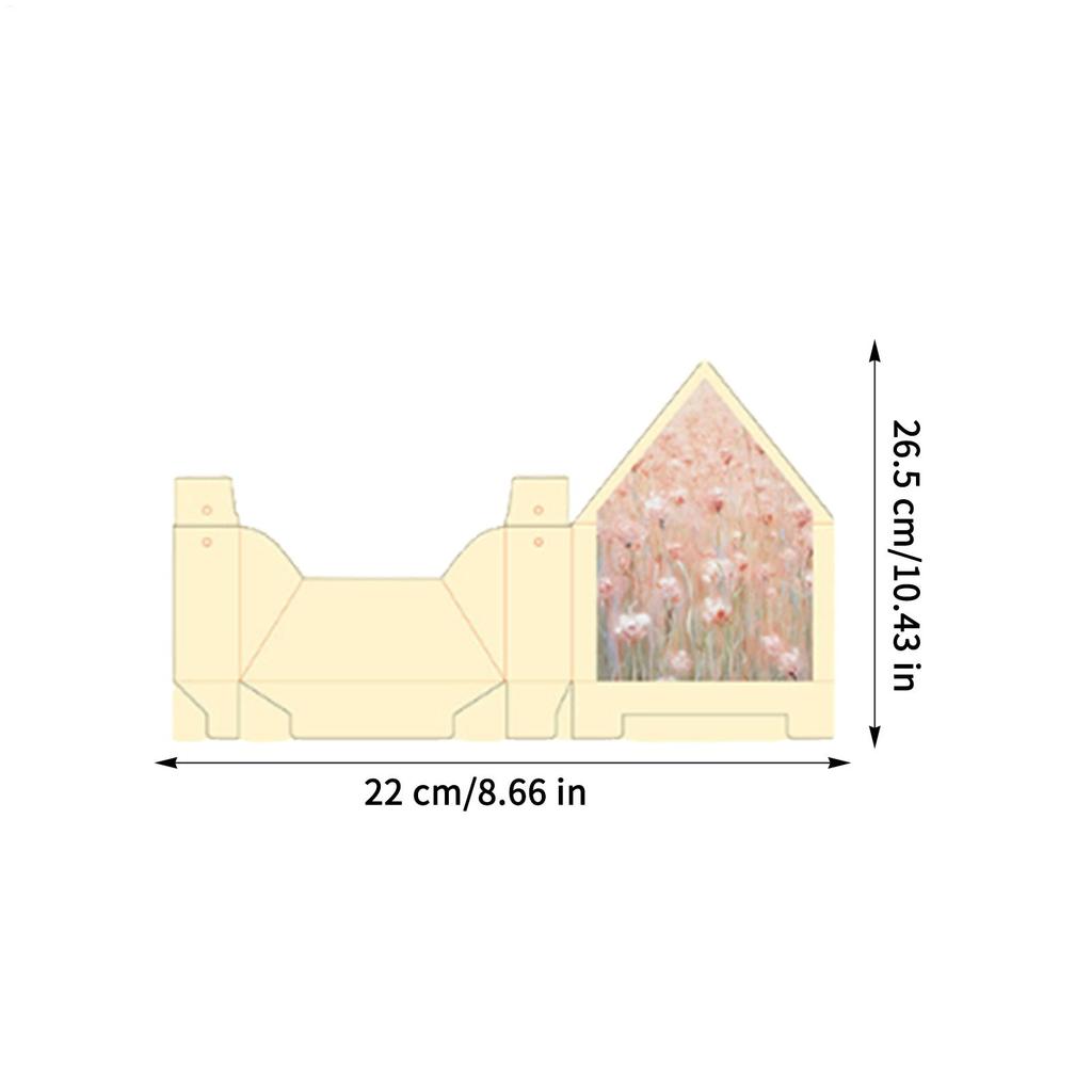 Florist Bouquet Envelope Boxes 5 Piece Handbag-Shaped Flower Folding Storage Floral Envelope Box For Wedding Engagement