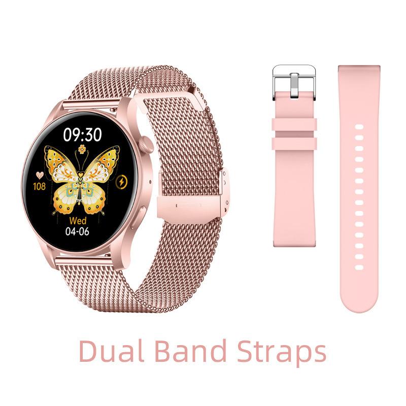 Mode Neues Multifunktions-Bluetooth-Sportarmband Smart Herzfrequenz AMOLED1.43" Blutsauerstoff Gesundheitsuhr Männer Frauen Sportarmband